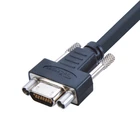 Female 15p Connector Female15p Cable And Connector Industrial I/O Micro D Sub Female Molded Cable D Sub 15p Connector