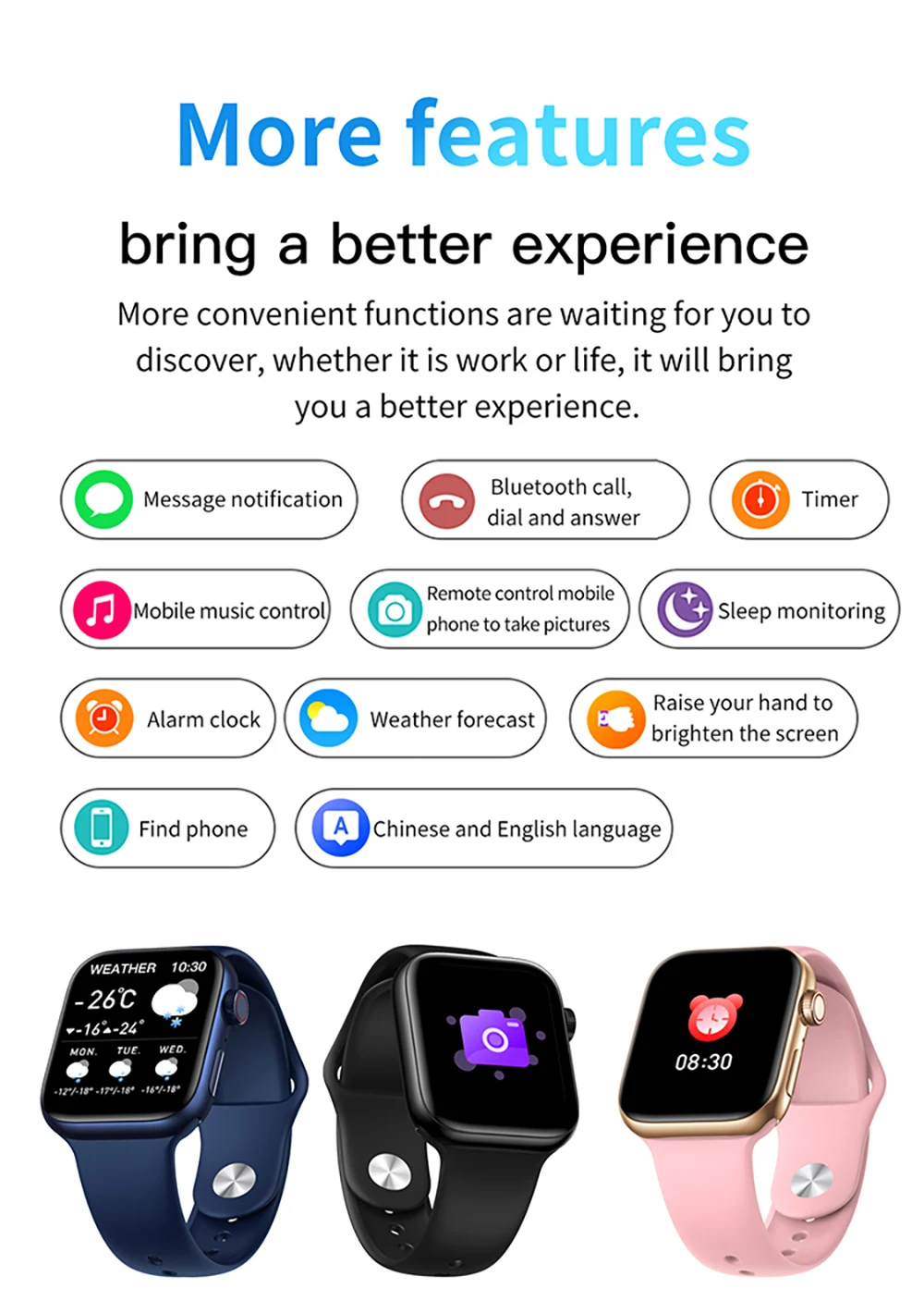 Smartwatch Z51 Series 7 Bluetooth Calls 1.92inch Voice Assistant