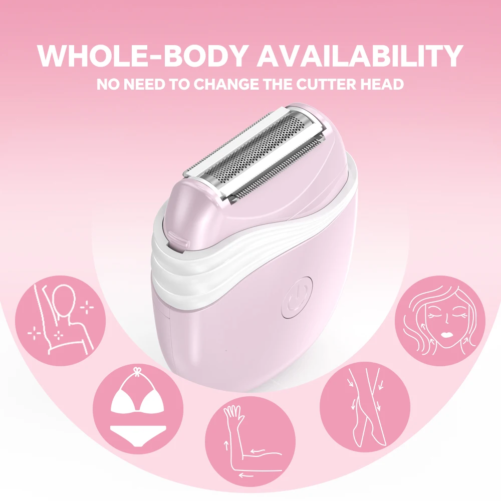 Wholesale USB Charging Electric Lady Shaver Professional Painless Rechargeable Body Shaver for Women for Household and Car Use details