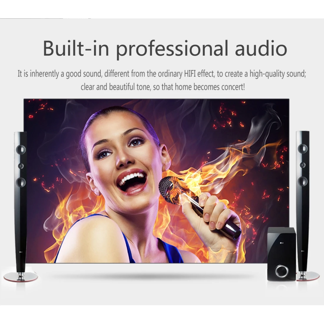 800x480 90 ANSI Lumens Original Quad Core Portable Projector 2021 with WiFi and Android OS