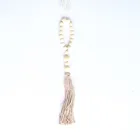 Wooden Beads Garland Wooden Beads With Tassel Farmhouse Rustic Country Natural Wooden Beads For Wall Hanging