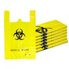 Bag Plastic Vest Handle Medical Waste Bag Medical Plastic Bag LDPE/HDPE/PP Biohazard Trash Plastic Garbage Bag