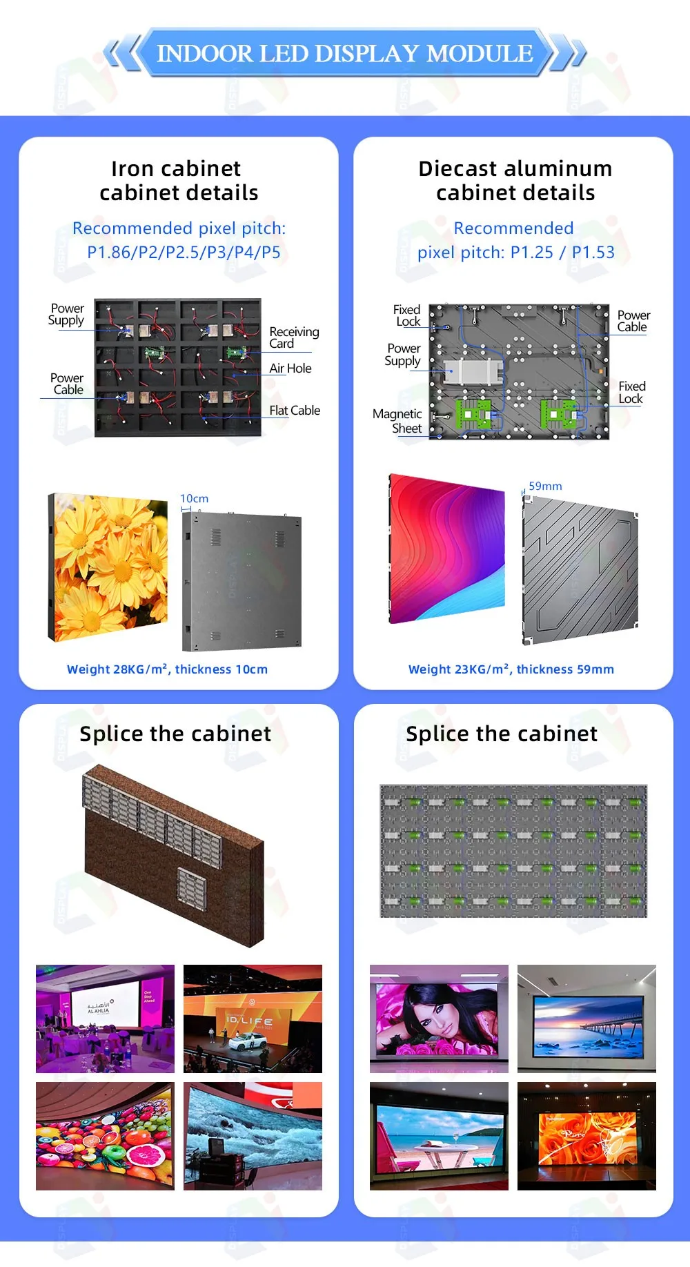 2025 Smart LED Display Screen High Brightness Indoor P1.86mm Fixed LED Video Wall for Concert Background Shopping Malls Screen manufacture