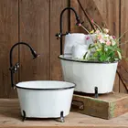 Planter Pot HYKING High Quality Wholesale "Bathtub"Metal Garden Planter Pot