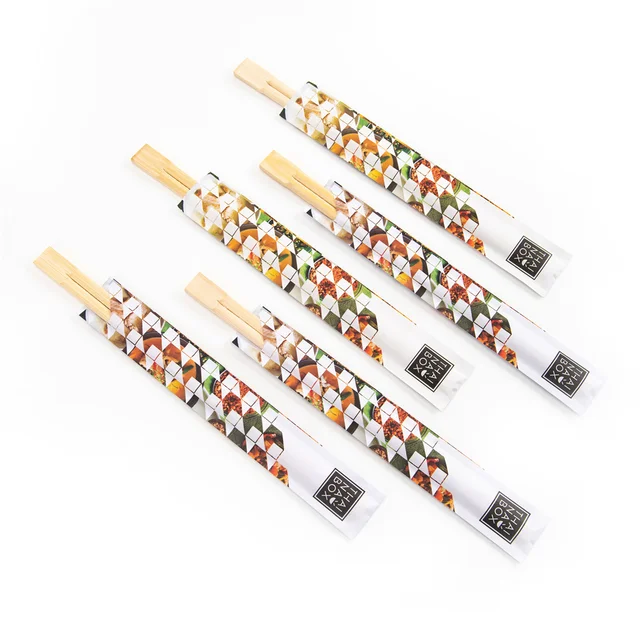 China Bamboo Round Hisoa Branded Chopsticks Unpack Disposable Twin Chopsticks Sushi Natural Chopsticks