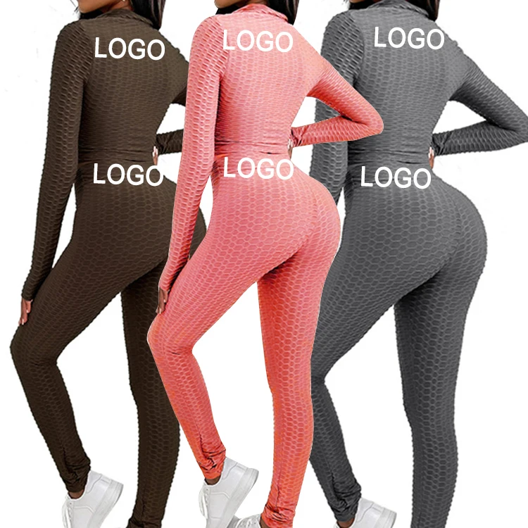 2022 Wholesale Custom Fitness Women Sportswear Athletic Ladies Girls Yoga Sports Tops and Leggings Set