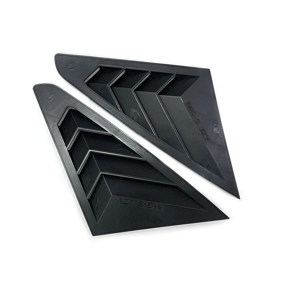 product tiypeor black styling side vent window louver for mg5 rear window quarter window shade accessory-6