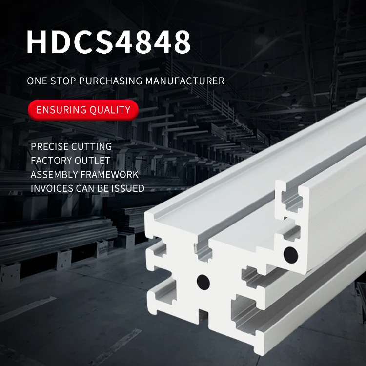 4848 Line Machine Extruded Aluminum Profile Conveyor Belt Synchronous Belt Translation Machine Guide Rail Conveyor Belt supplier