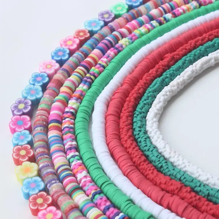 280pcs Polymer Clay Beads Colorful Soft Ceramic Beads DIY Art And Craft Beads Set