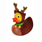 Toy Bath Tub Swimming Toy Christmas Deer Design PVC Baby Floating Bath Duck