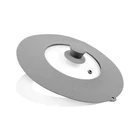 DTK Kitchen Tempered Glass Silicone Rim Universal Lid Frying Pan Cover Crock Pot Lid