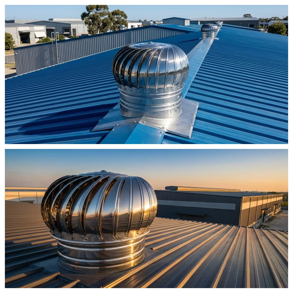 Steel Roof Turbine Ventilator, not include, Stainless Steel - detail 10