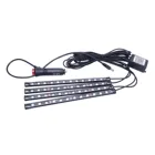 Car Cheap Hot Sale Top Quality App Control Silicon Black Rgb Led Car Interior Strip Light App