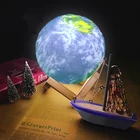 Led Lamp Factory Price LED Moon Light Touch Control Earth Lamp With Spray Function Led Modern Table Lamp Amazon Hot Sale