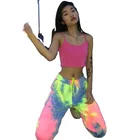 Tie Dye Pants Top Fashion Loose Tie Dye Girls Sweatpants Plus Size Casual Women's Pants Trousers