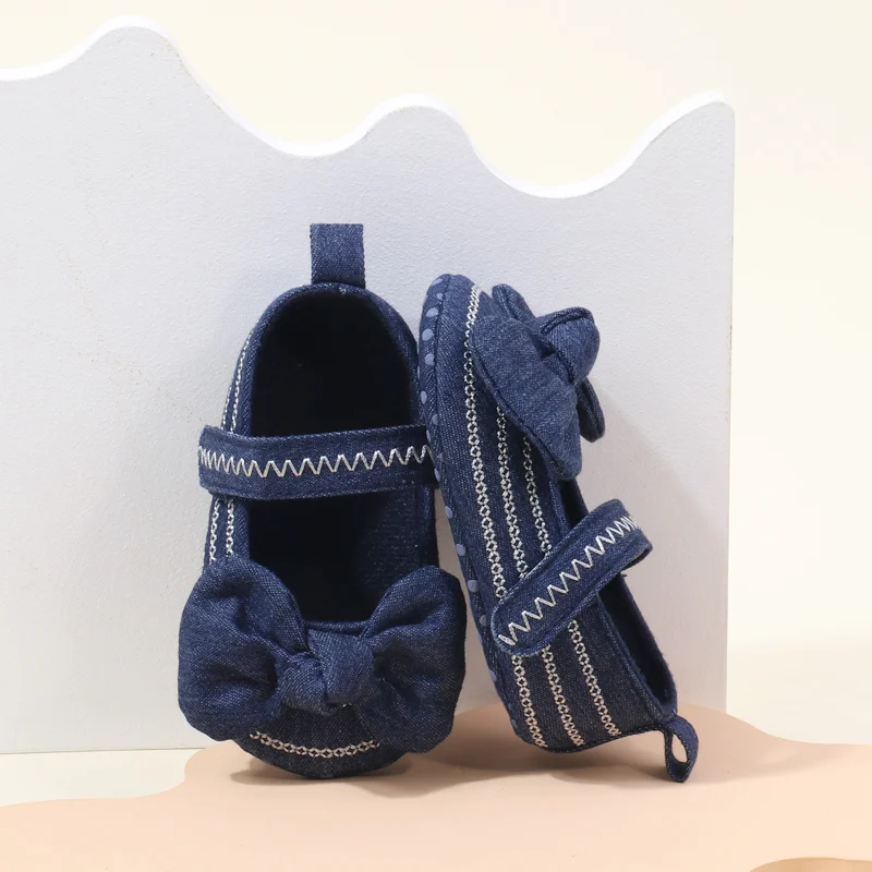 Factory Directly Beautiful Fancy Baby Girls Shoes Soft Sole Newborn Infant Shoes for Girls Cute Bowknot for Toddler Girls details