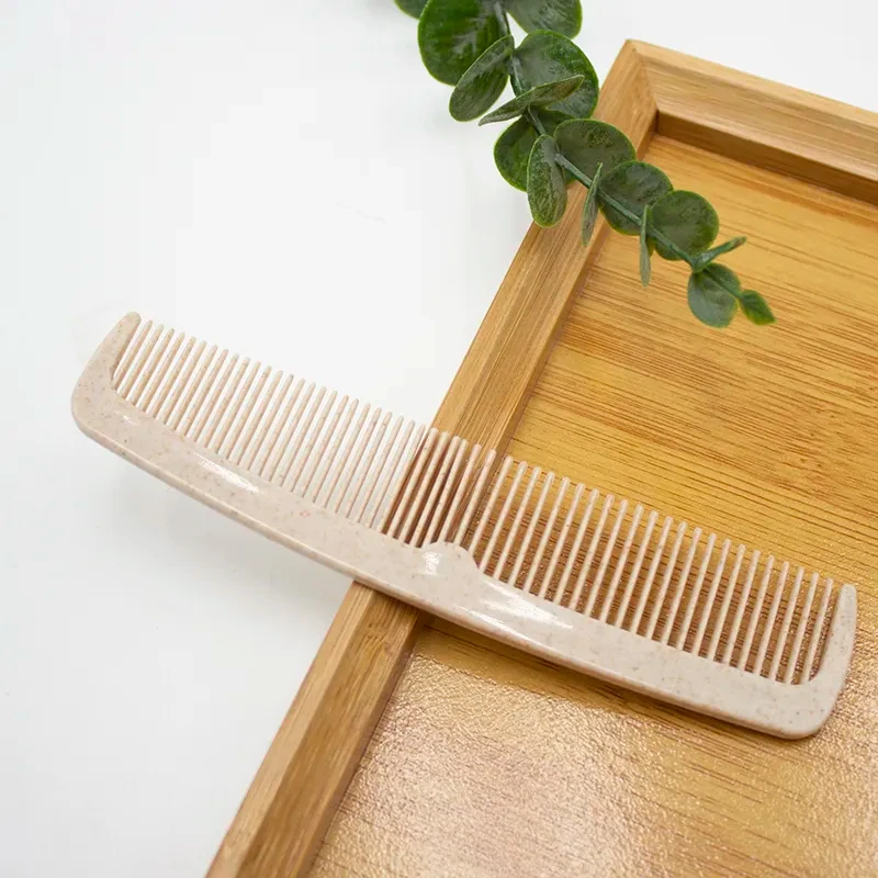 Eco-friendly Hotel Dry Amenities Hotel Disposable Wheat Straw Combs Recycled Hotel Hair Comb