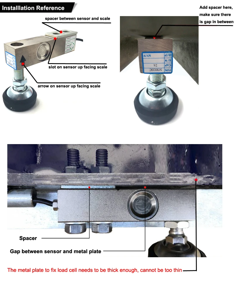 SC8320C Shear Beam Floor platform Scales livestock animal scale forklift scale Load Cells Sensor 500Kg 1ton 2ton 3ton load cell