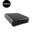 Nail Case Cases Black PU Leather Nail Case Make Up Brush Cases Artist Cosmetic Brushes Zipper Pouch Bag