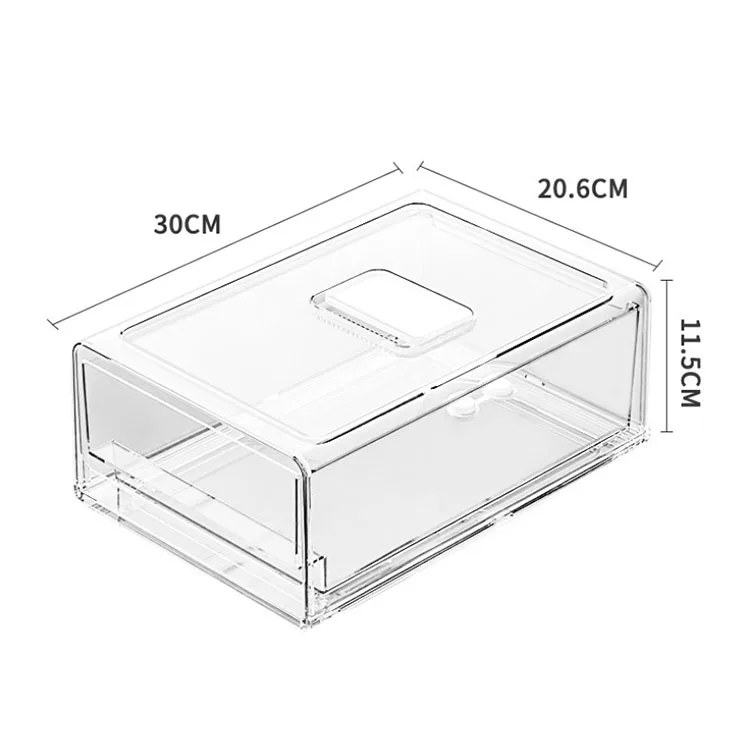 Food Storage Containers Fridge Produce Saver Removable Drain Tray for Veggie Berry Fruits and Vegetables