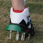 Outdoor Garden Adjustable Straps Lawn Aerating Spikes Green Gardening Walking Loose Soil Nail Shoes