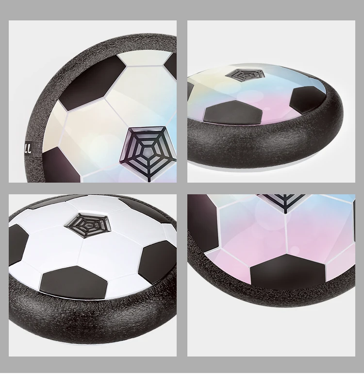 product air hover football training set 5pc indoor soccer practice kit with led light up football and 4 cones great for agility drills-2