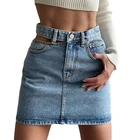 Skirts Jean Skirt 2022 Hot Selling Women Skirts Sexy Short Jean Skirt