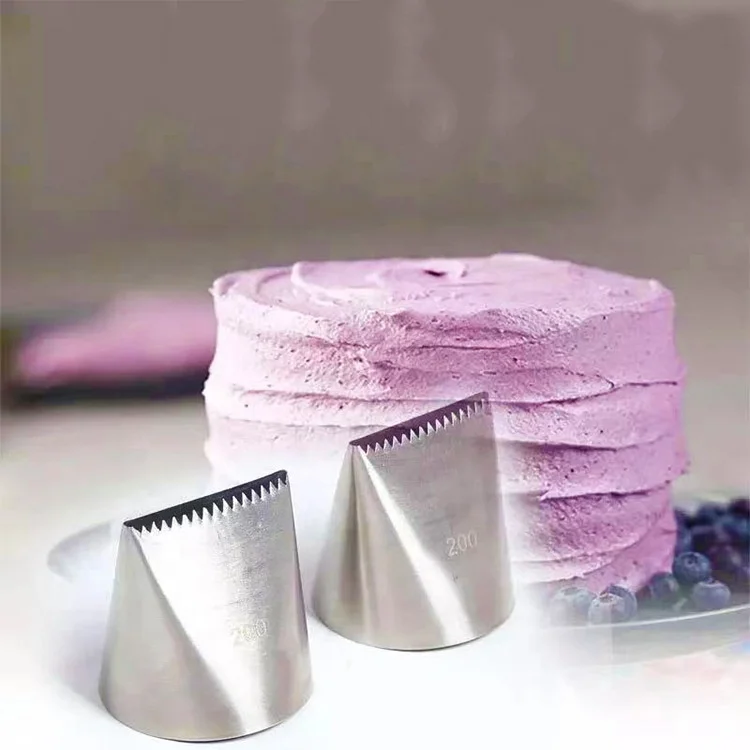 #200 Flower Nozzles Extra Large Size 304 Stainless Steel Icing Nozzle Tips Cake Decoration Pastry Cream Piping Tools
