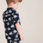 Cotton Print DIDIBUBU 2pc Cotton Turtle Print Shirt With Shirt 2-7 Yrs Regular Fit Boys Set Clothes 2 Piece