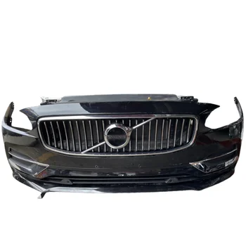 For Volvo S90 2019-2023 Front bumper assembly with grille anti-collision beam radiator and electric fan; front body kit  Nouskat