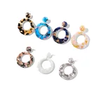 Drop Earrings Explosive Acrylic Acetate Board Water Drop Earrings Fashionable Simple Cloud Earrings