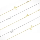 Silver Jewelry 925 Sterling Silver Fashion Jewelry Creative Letter H DIY Name Initial Zircon Stone Crystal Cz Necklace