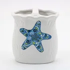 Sea Shell Ocean Themed Sea Shell Ceramic Bathroom Accessories Set