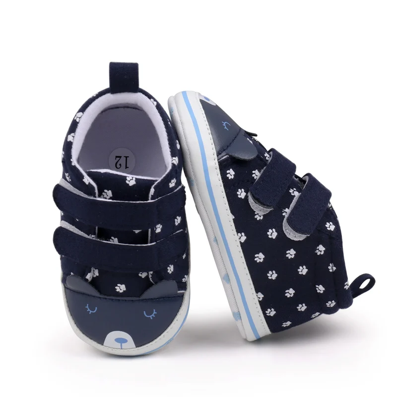 Double Hook&Loop for Spring Autumn Summer-0-18 Months Baby and Toddler Casual Shoes Flat Design factory