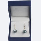 Earring Earrings Drop Earrings Wholesale 18k Gold Jewelry 11-12mm Round Tahitian Pearl Earring