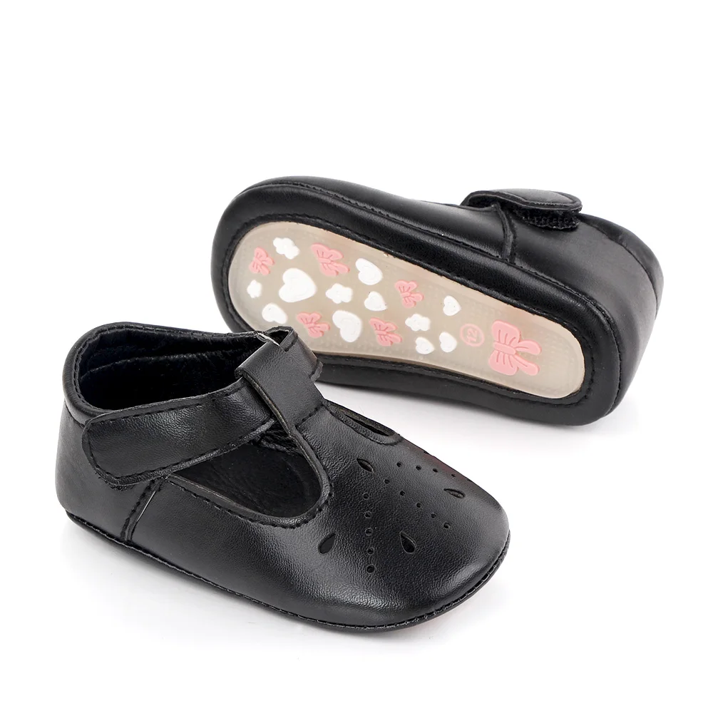 Princess Shoes Baby Girls Spring and Summer Cute Solid Color Hollow Small Leather Shoes details