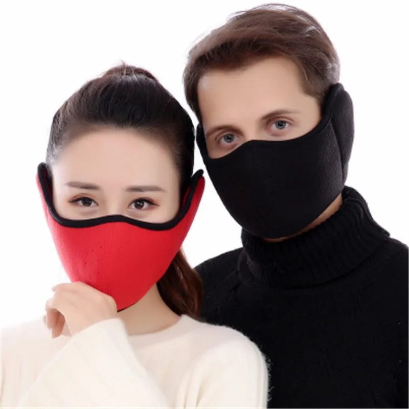 Thickening all-package cycling thickening winter new dust and warmth mask for men and women ear muffs hair R0863