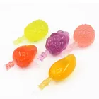 Fruit Shape Jelly Pudding 35g Pineapple Mango Grape Litchi Flavor Jelly In Mesh
