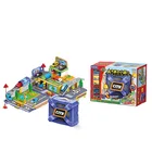 Track Kids Play Plastic Car Building Track DIY City Building Block Toys Educational Toys