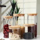 Containers Food Storage Food Raylon Oem Odm Glass Containers For Food Storage With Bamboo Lid