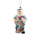 Design New Design Glass Sailor Old Man Ornament For Christmas Tree Decoration Old Captain Ornament