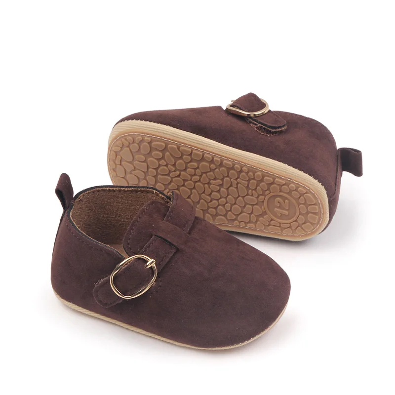Unisex Soft PU Sude Material Anti-slip Baby Boy Shoes Toddler Newborn Girl Shoes manufacture