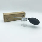 Salon Hair Best Selling Salon Barber 20g Glass Empty Hair Fiber Bottles With Black Spray Pump Applicator