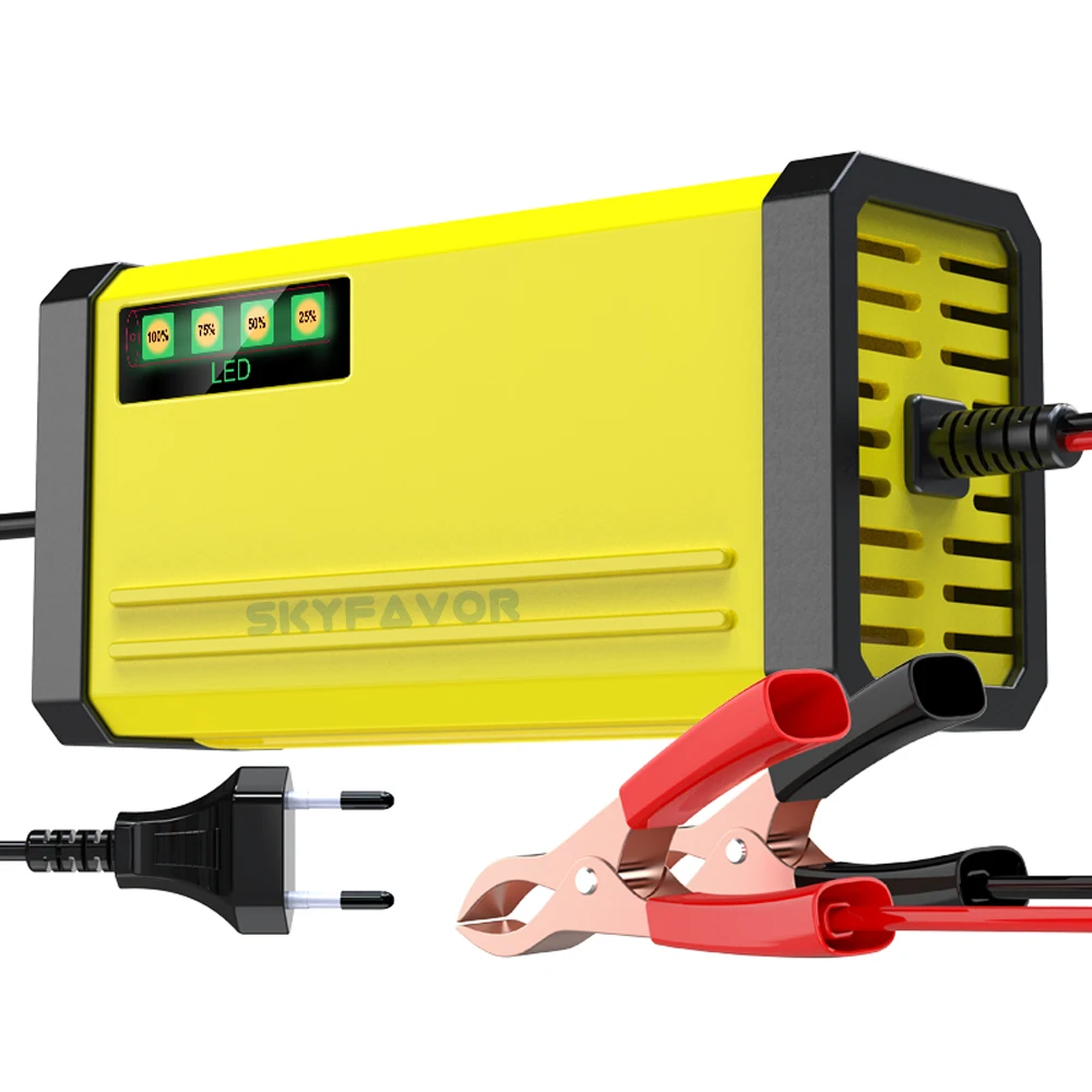 Fast delivery 12V battery charger 12V 2A smart automatic 12 volt gel agm vrla lead acid motorcycle car battery charger