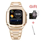 Men Watch Competitive Price Stainless Steel Luxury 44mm Custom Logo Men Watch Case For Apple Series 4/5/6 Iwatch