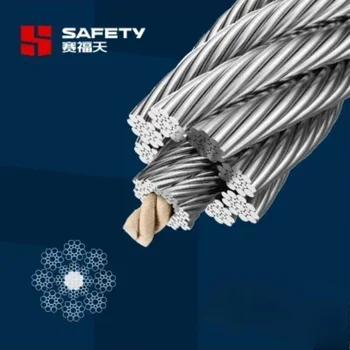 8mm 10mm 11mm 12mm 13mm 16mm 8*19s 8X19s  Csc Steel Wire Rope for Lift Track Hoist Cable Cord Supplier