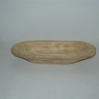 Antique Ready To Ship Vintage Dough Bowl Hand Antique Carved Wood Round Serving Tray Wooden Decorative Dough Bowl