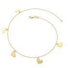 Silver Heart Gemnel Bohemian Gold Plated 925 Sterling Silver Dangle Heart Bracelet