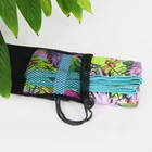 Towel Bag Microfiber Suede Printed Towel Beach Towel With Mesh Bag