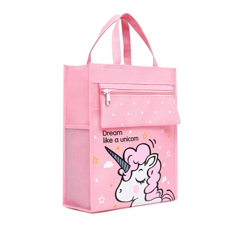 Children's book carrying bag canvas storage portable file bag training agency elementary school art remedial bag